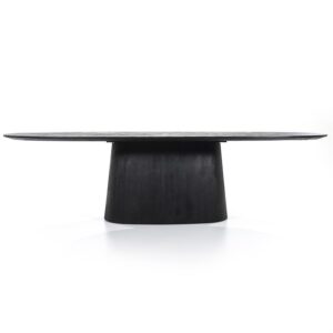 Eettafel Aron ovaal 300x110 | Zwart
