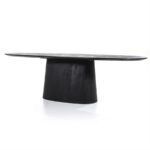 Eettafel Aron ovaal 300×110 | Zwart