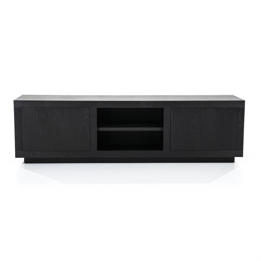 TV meubel Helsinki 160 cm 2drs. | zwart