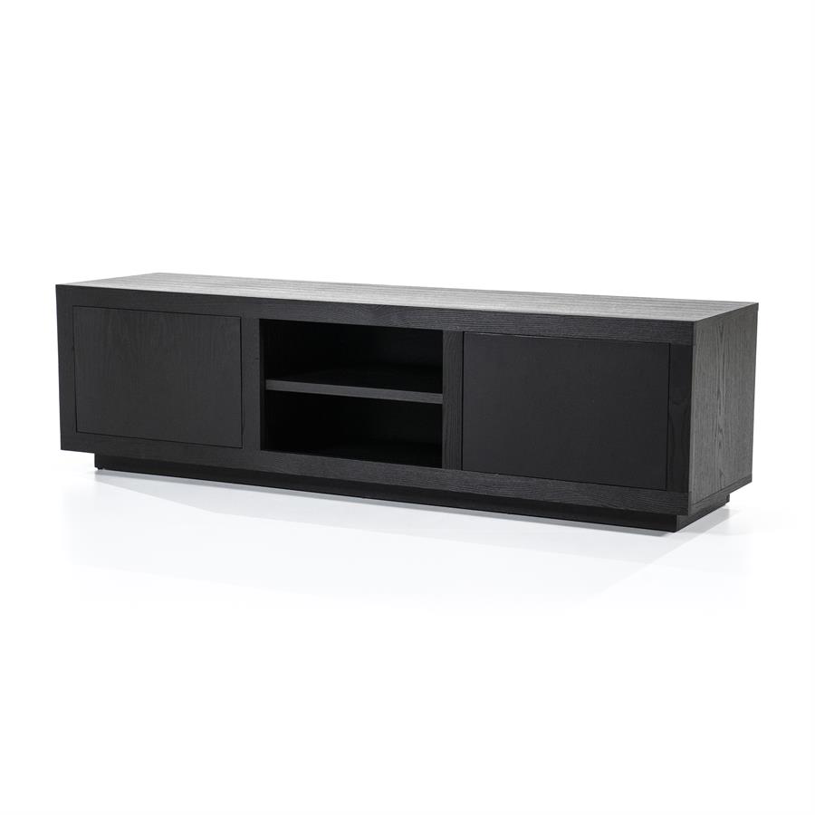 TV meubel Helsinki 160 cm 2drs. | zwart