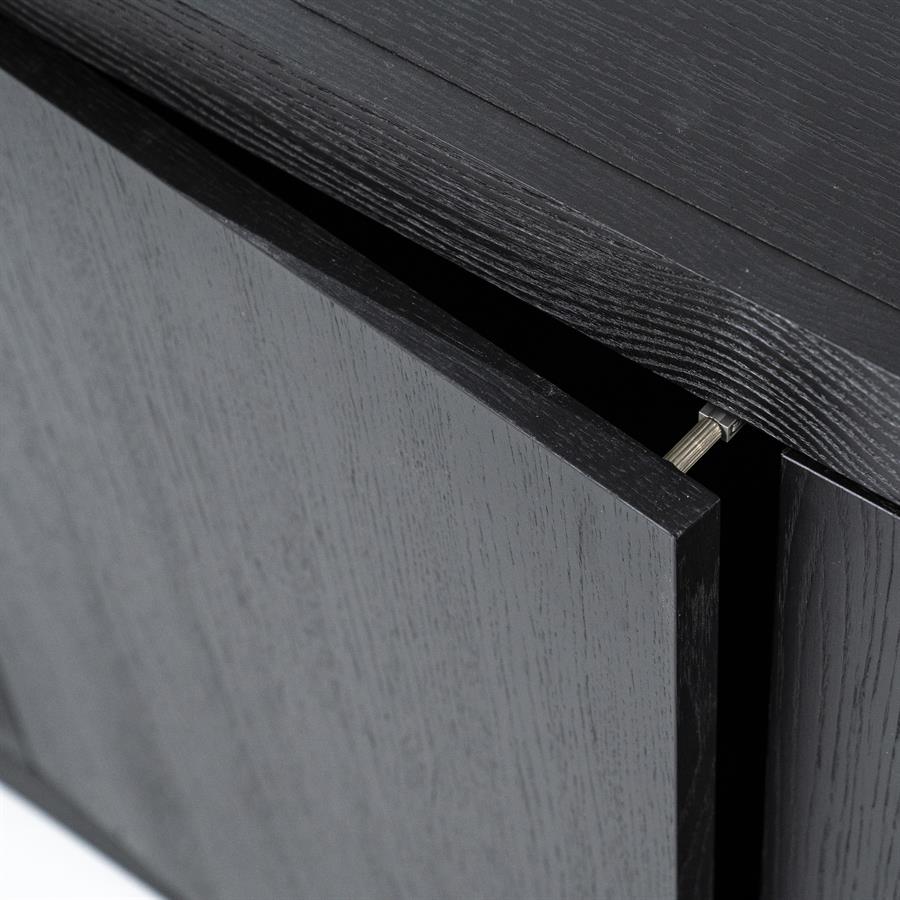 TV meubel Helsinki 160 cm 2drs. | zwart