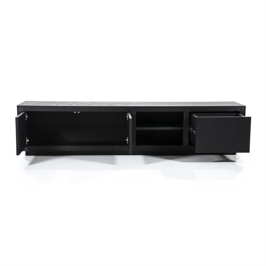 TV meubel Helsinki 200 cm 2drs. 1 lade | zwart