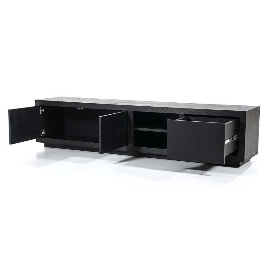 TV meubel Helsinki 200 cm 2drs. 1 lade | zwart