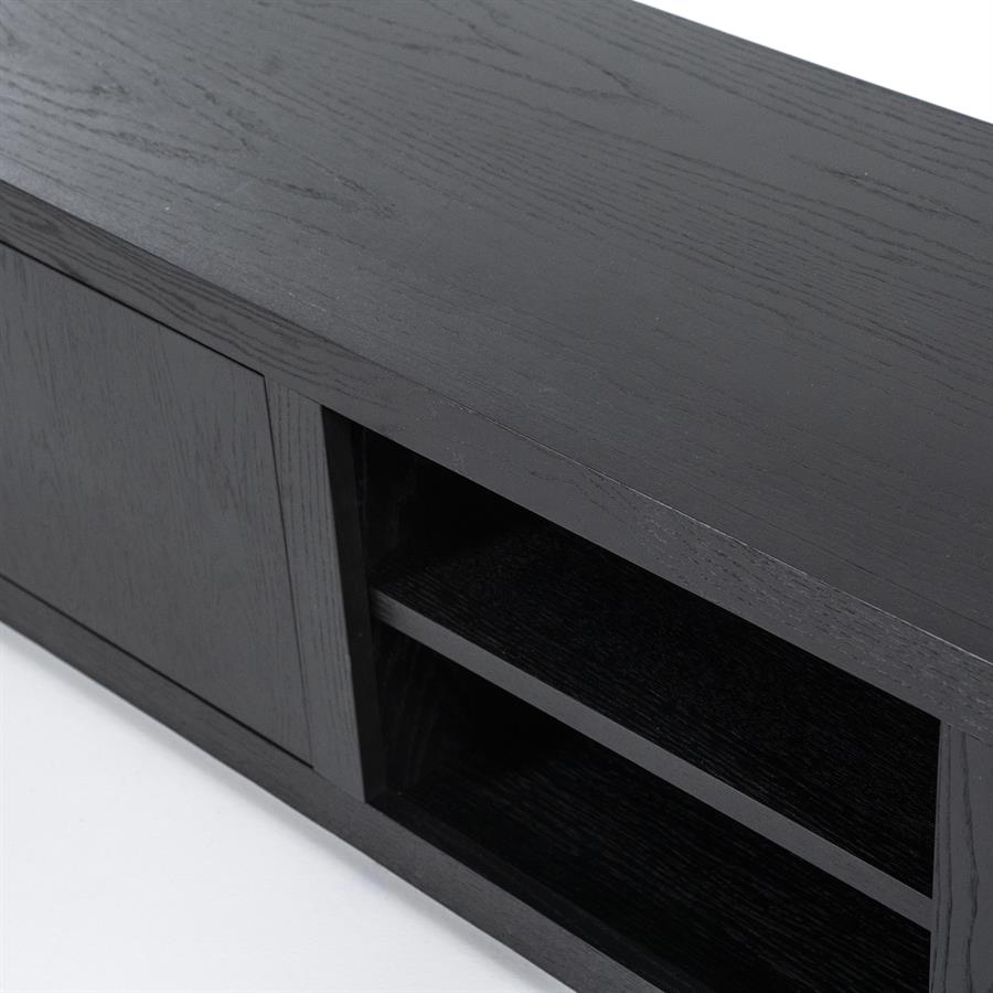 TV meubel Helsinki 200 cm 2drs. 1 lade | zwart