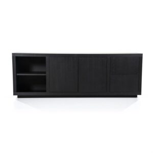 Dressoir Helsinki 200 cm 2drs. 2 laden | zwart
