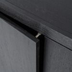 Dressoir Helsinki 200 cm 2drs. 2 laden | zwart