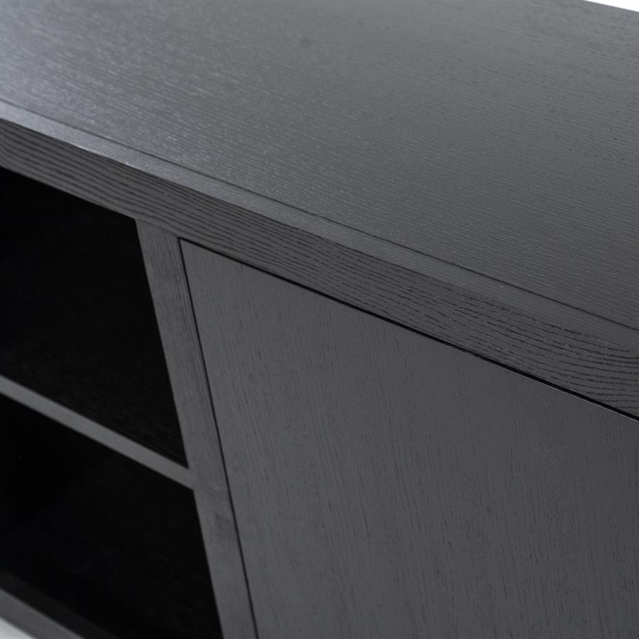 Dressoir Helsinki 200 cm 2drs. 2 laden | zwart