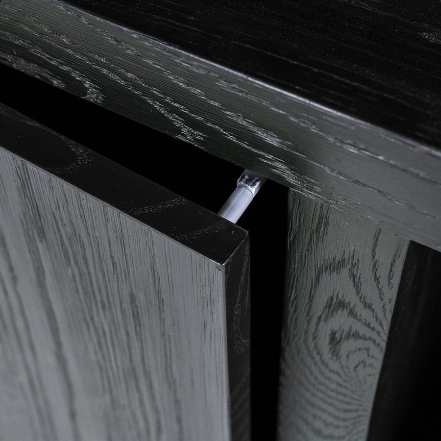 Wandkast Helsinki 120×170 cm 2drs. | zwart