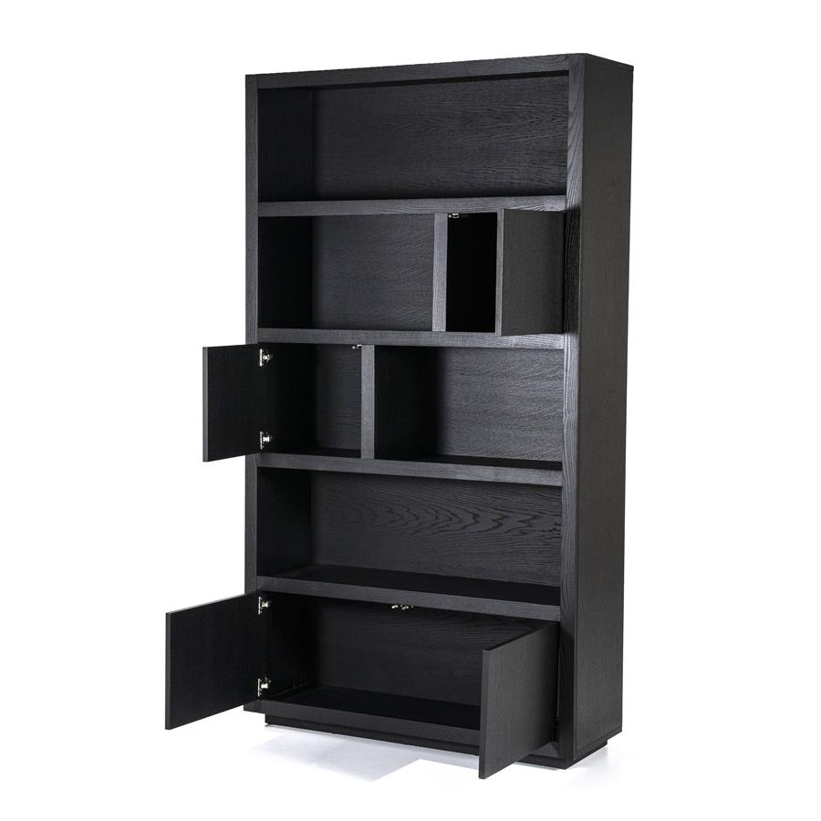 Wandkast Helsinki 120×220 cm 4drs. | zwart