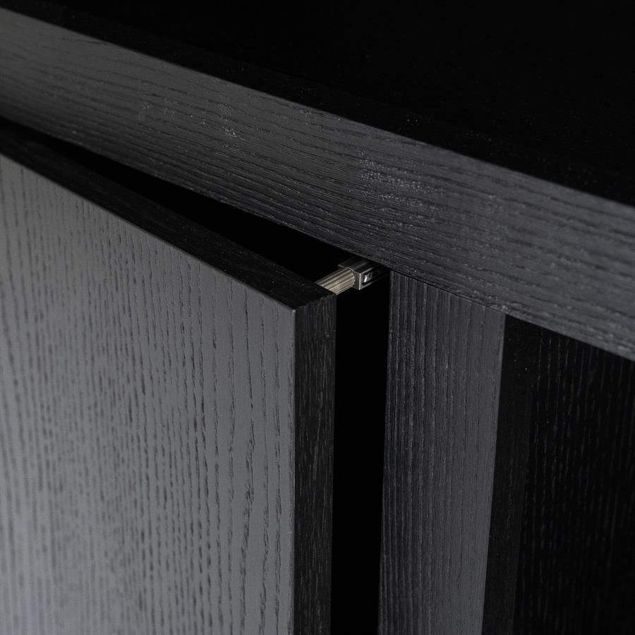 Wandkast Helsinki 120×220 cm 4drs. | zwart
