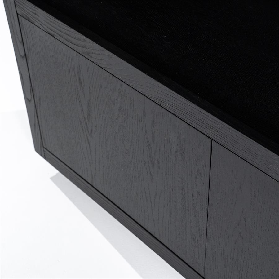 Wandkast Helsinki 120×220 cm 4drs. | zwart
