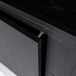 Wandkast Helsinki 200×220 cm 2delig 4drs. 2 laden | zwart