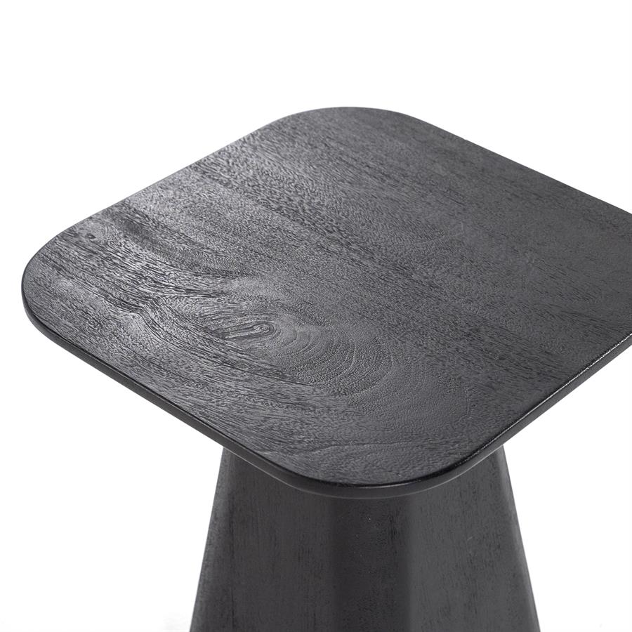 Bijzettafel Aron vierkant 40×40 | zwart