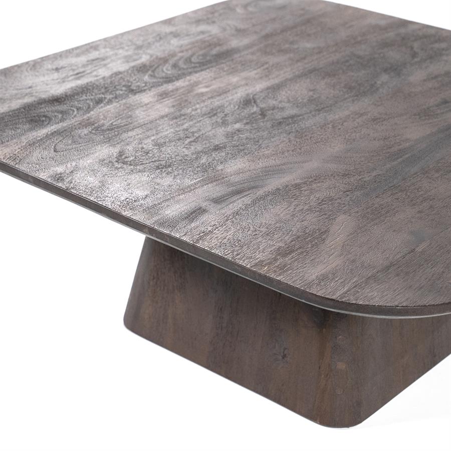 Salontafel Aron vierkant 80×80 | Bruin