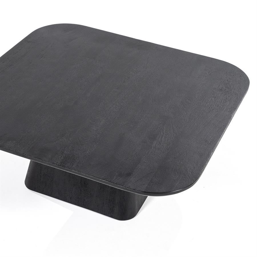 Salontafel Aron vierkant 80×80 | zwart