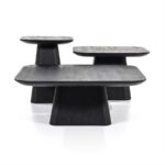 Salontafel Aron vierkant 80×80 | zwart