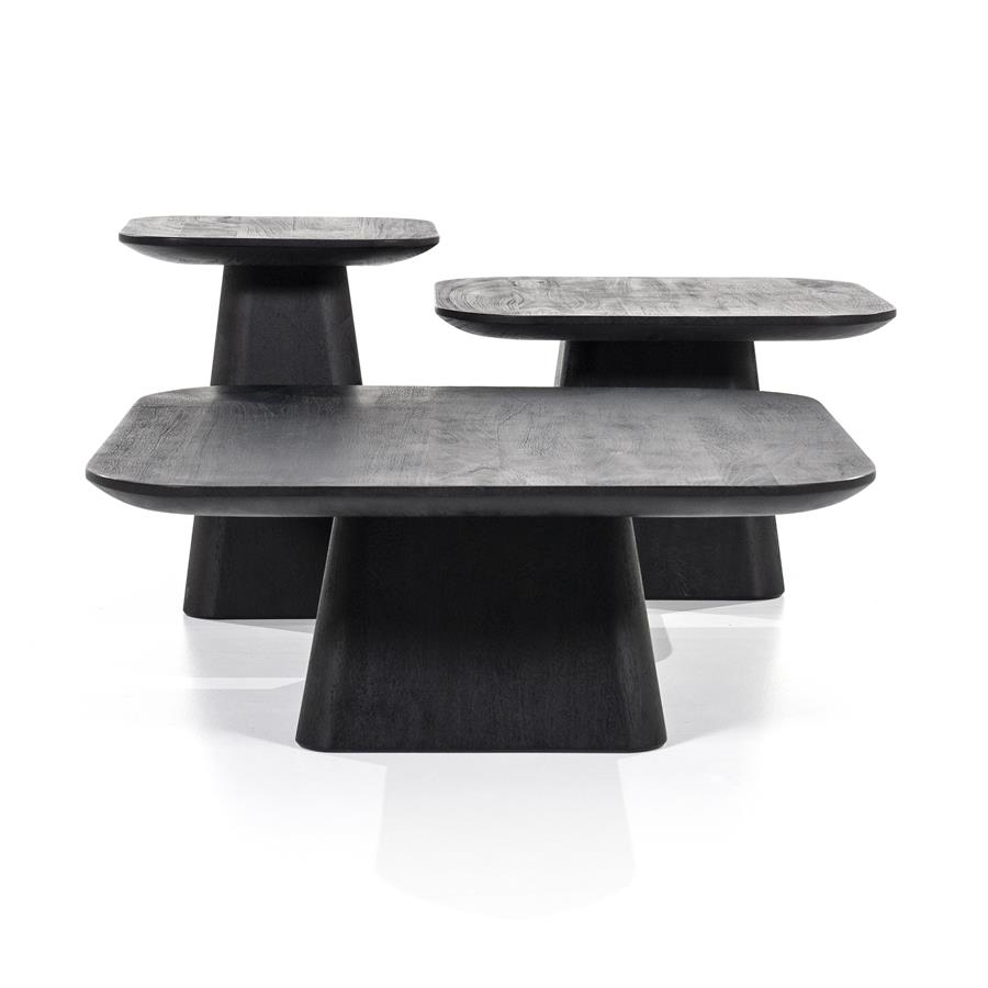 Salontafel Aron vierkant 80×80 | zwart