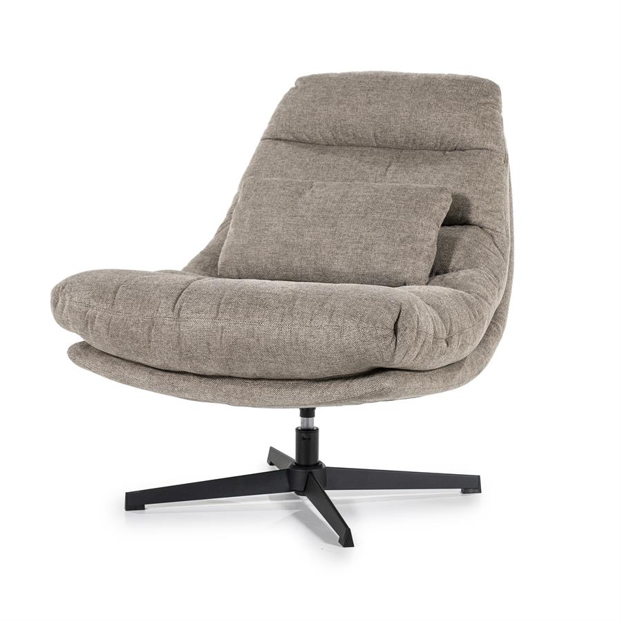 Fauteuil Cooper met kussen | Bruin