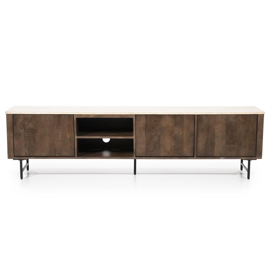 TV meubel Lio 200 cm 3drs. | Bruin