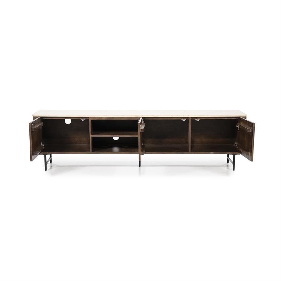 TV meubel Lio 200 cm 3drs. | Bruin