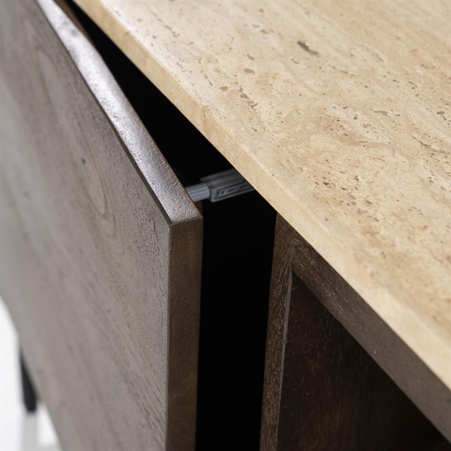 TV meubel Lio 200 cm 3drs. | Bruin
