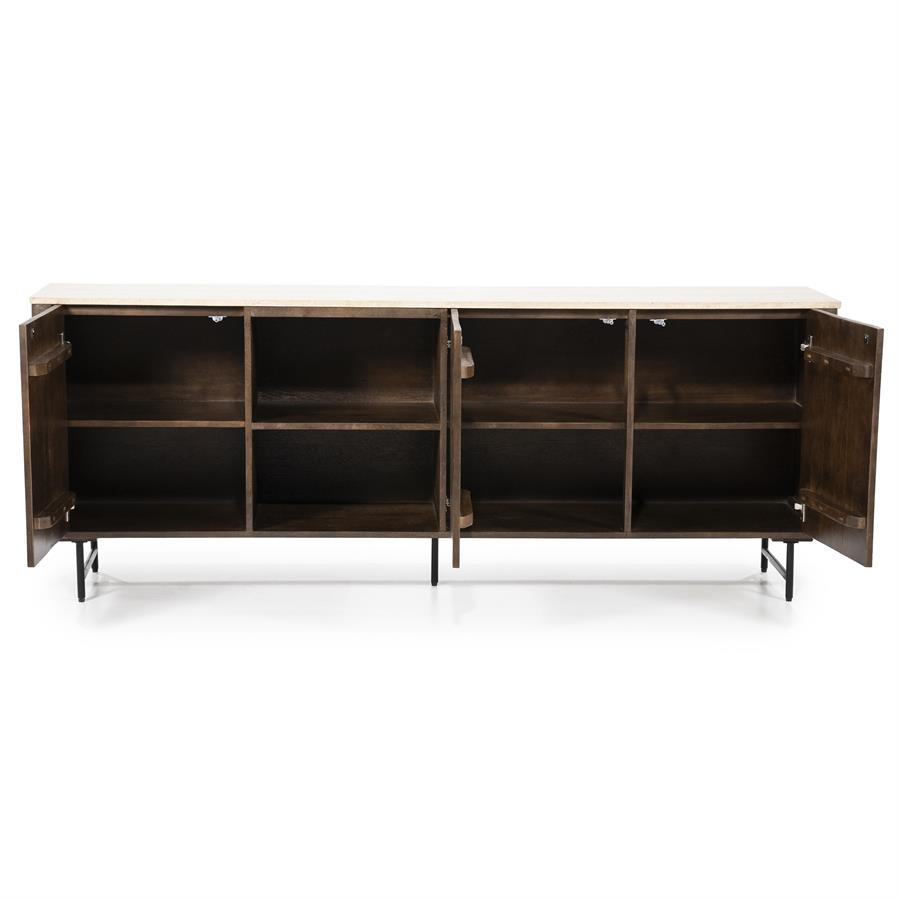Dressoir Lio 3drs. | Bruin