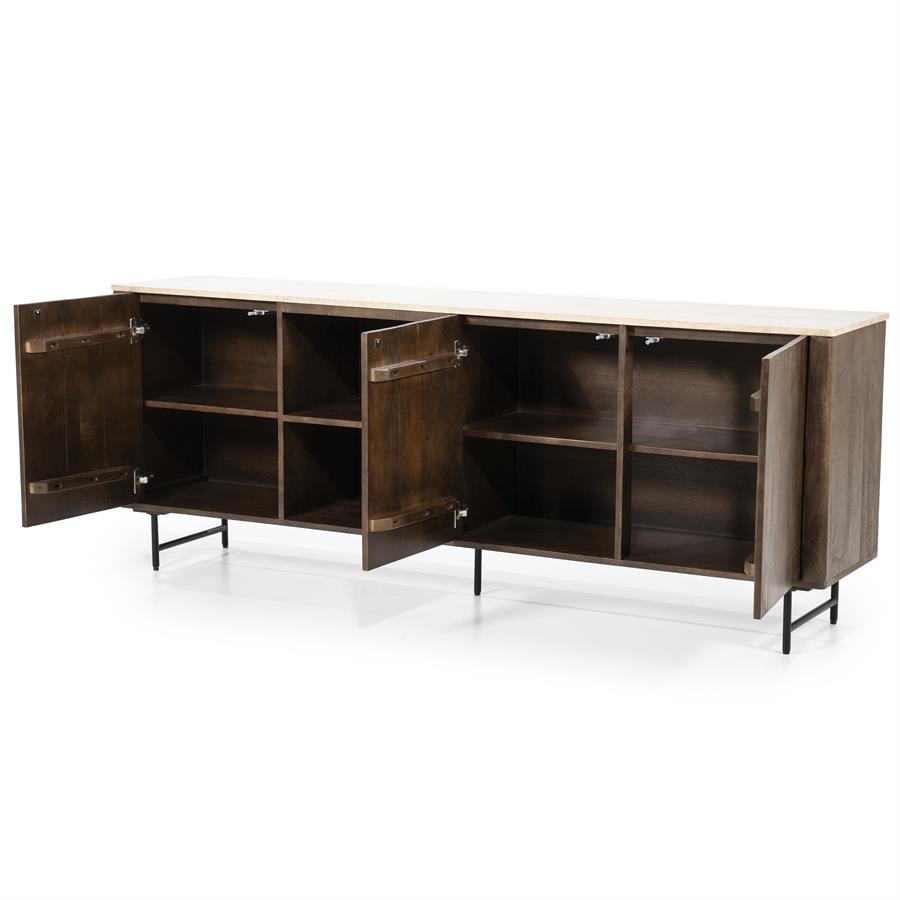 Dressoir Lio 3drs. | Bruin