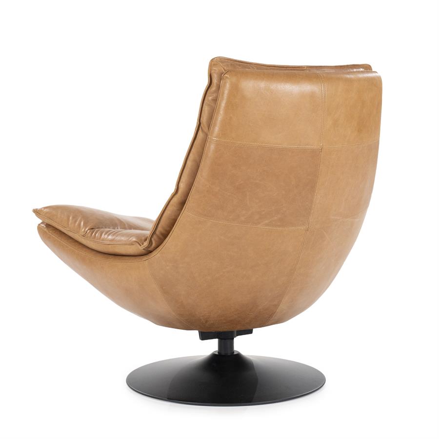 Fauteuil Sven boho leder | Cognac