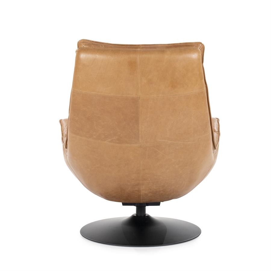 Fauteuil Sven boho leder | Cognac