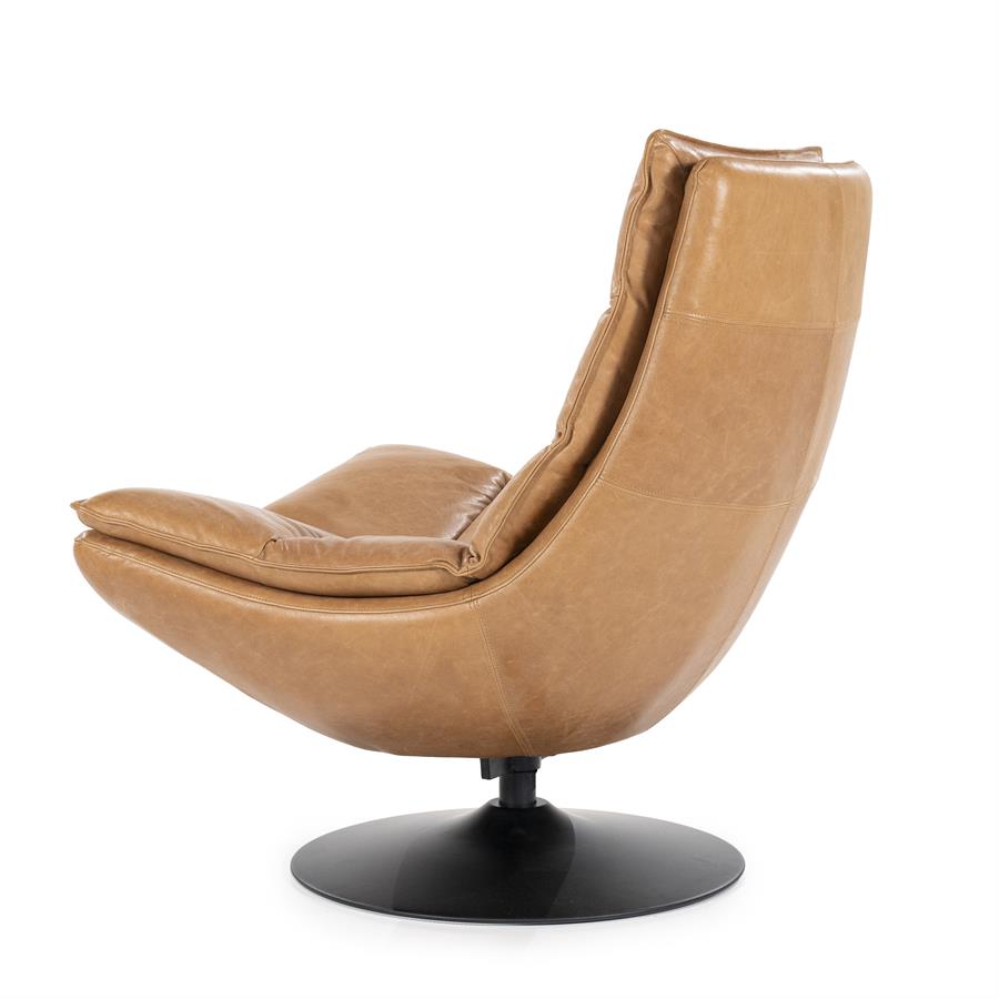 Fauteuil Sven boho leder | Cognac