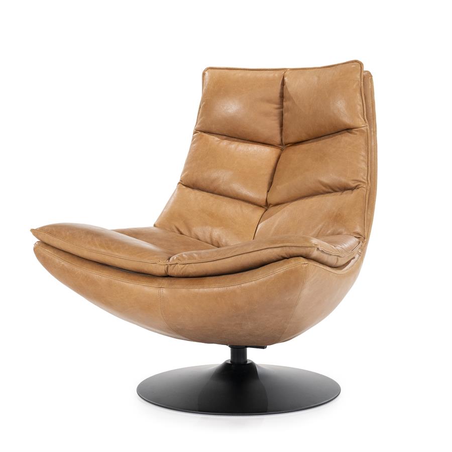 Fauteuil Sven boho leder | Cognac