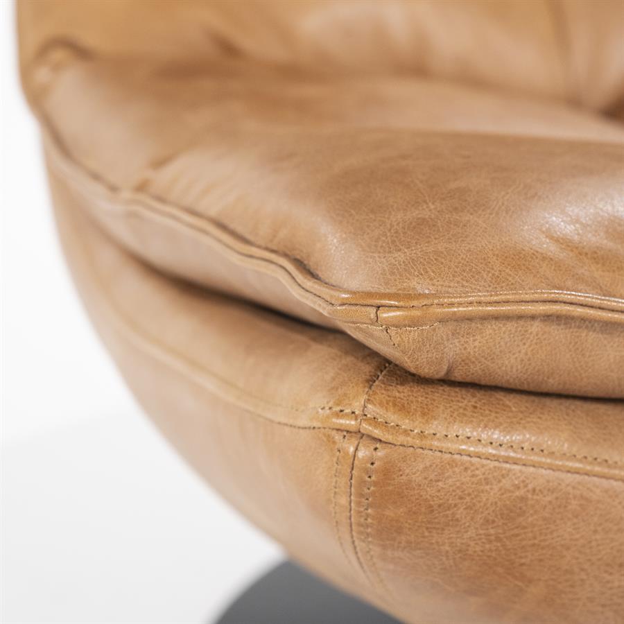 Fauteuil Sven boho leder | Cognac