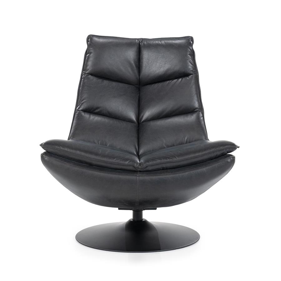 Fauteuil Sven boho leder | Zwart