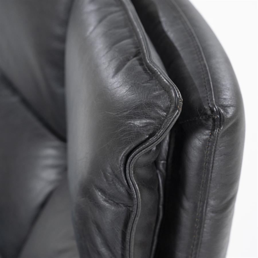 Fauteuil Sven boho leder | Zwart