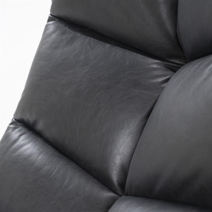 Fauteuil Sven boho leder | Zwart