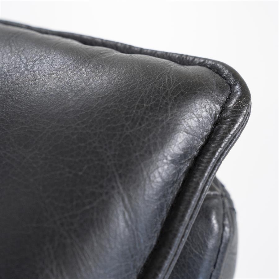 Fauteuil Sven boho leder | Zwart