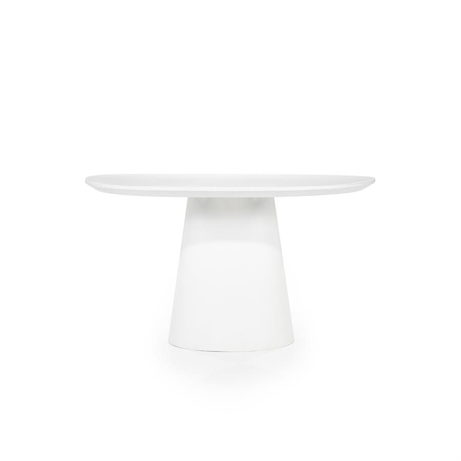 Eettafel Elin rond 130×76 | Wit