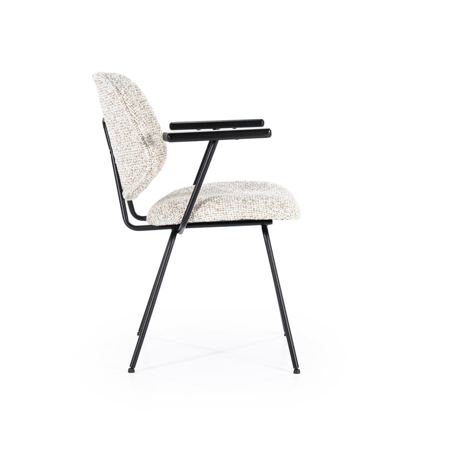 Stoel Jon met arml Maywood | Beige