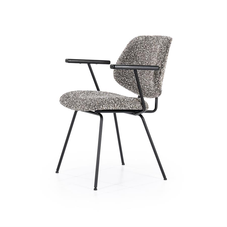 Stoel Jon met arml Maywood | Taupe