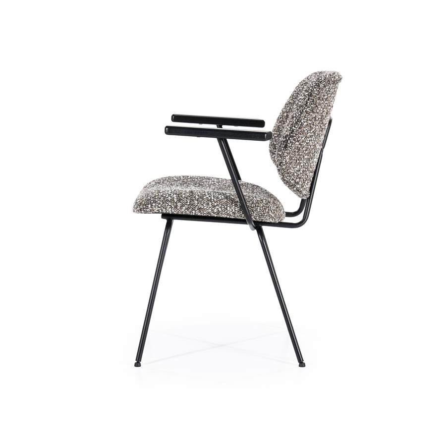 Stoel Jon met arml Maywood | Taupe
