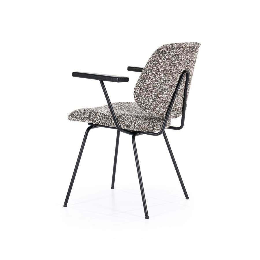 Stoel Jon met arml Maywood | Taupe