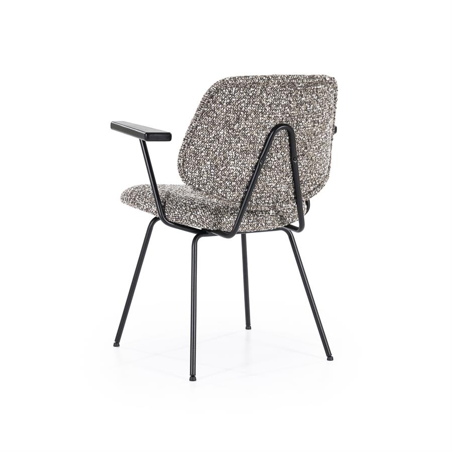 Stoel Jon met arml Maywood | Taupe