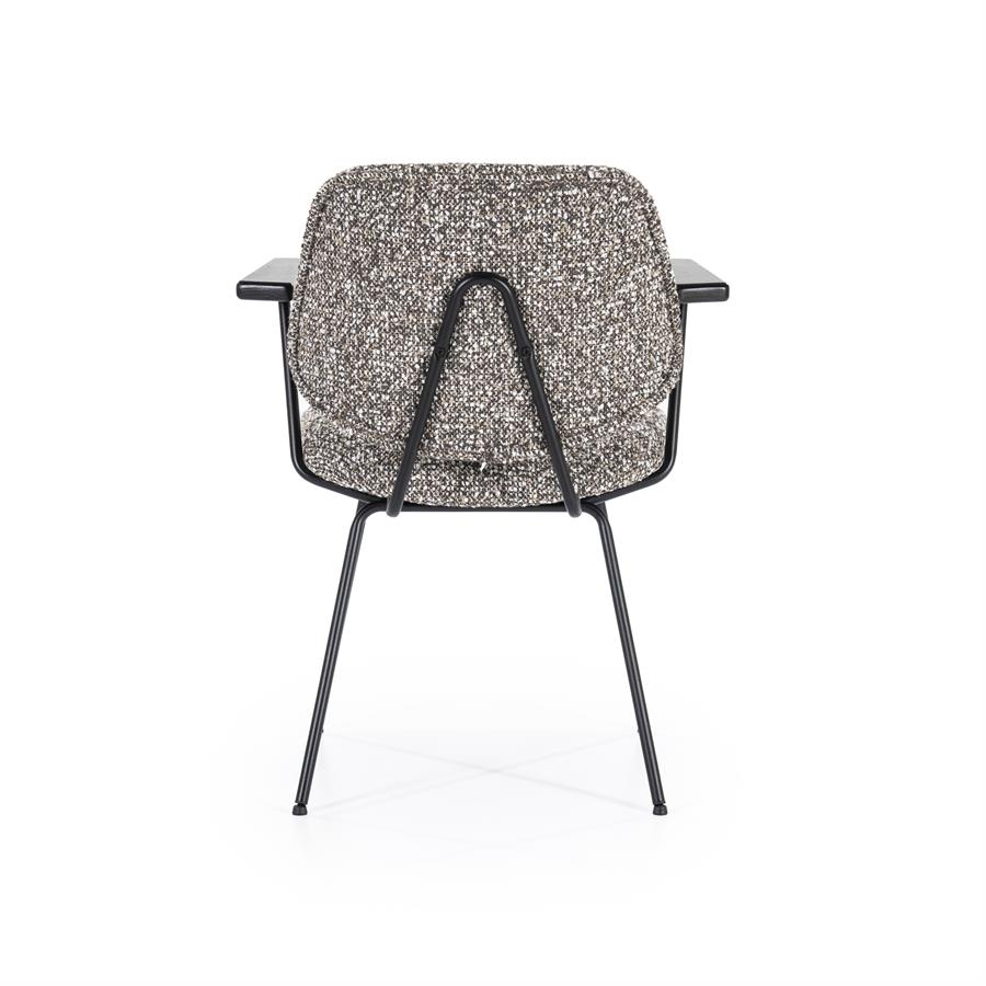 Stoel Jon met arml Maywood | Taupe