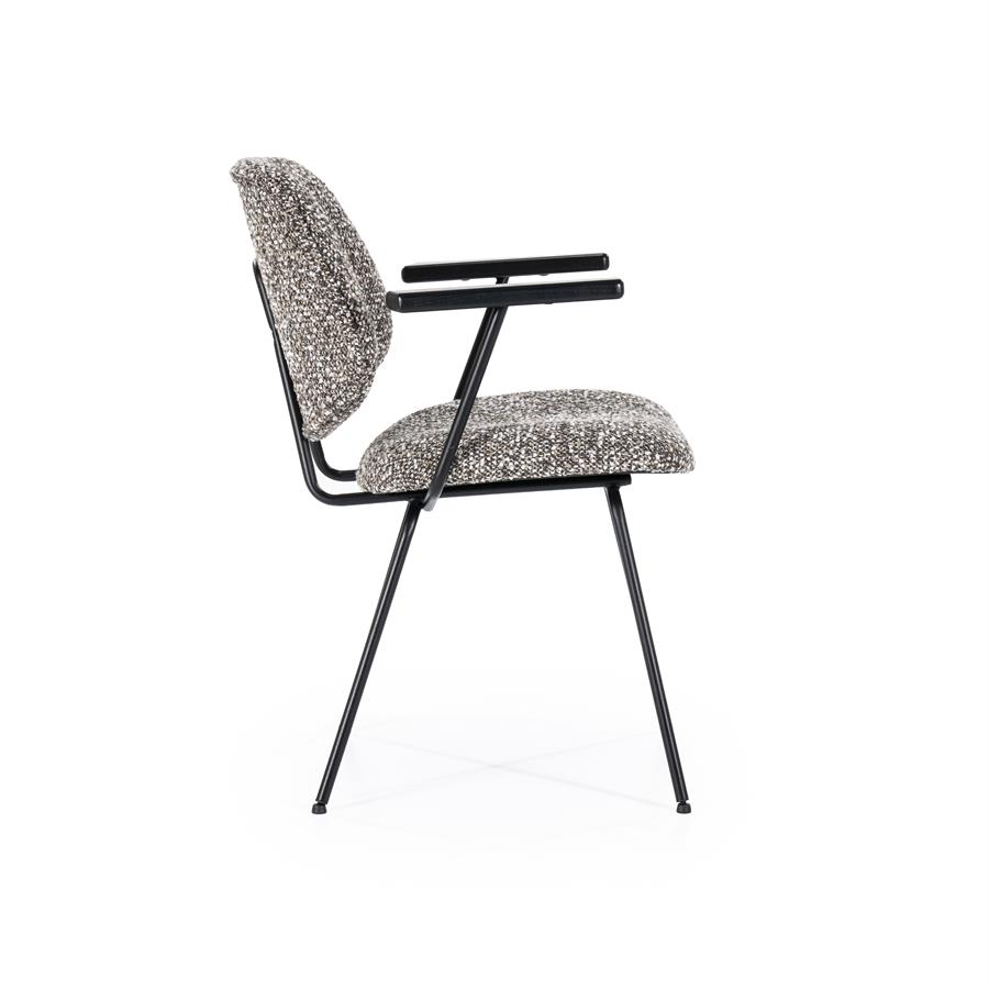 Stoel Jon met arml Maywood | Taupe