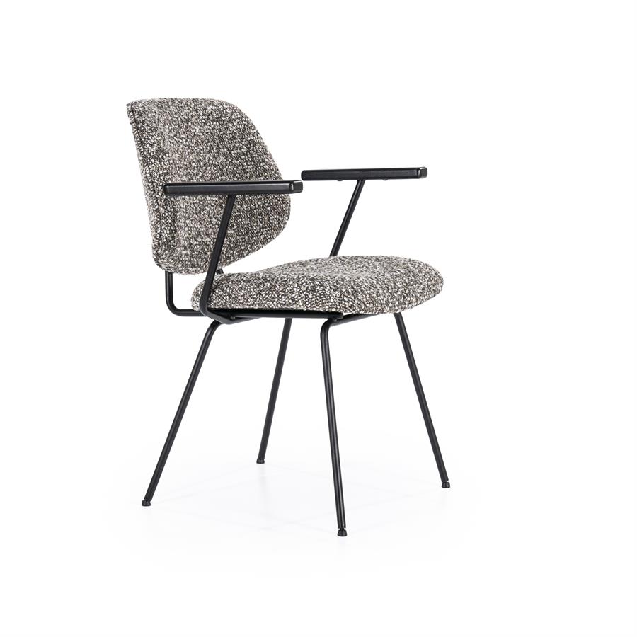 Stoel Jon met arml Maywood | Taupe