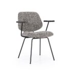 Stoel Jon met arml Maywood | Taupe
