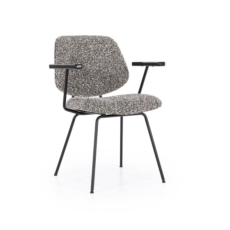 Stoel Jon met arml Maywood | Taupe