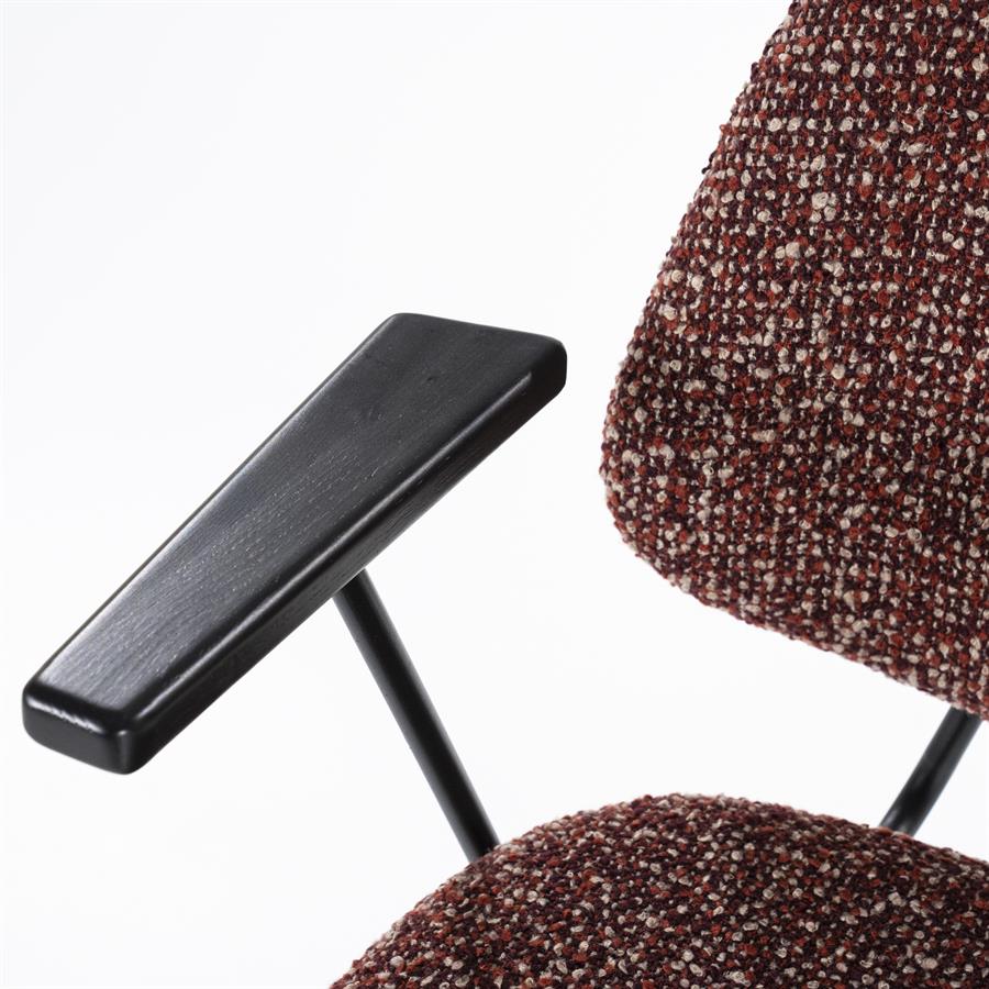 Stoel Jon met arml Maywood | Rood