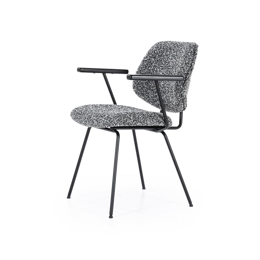 Stoel Jon met arml Maywood | Zwart