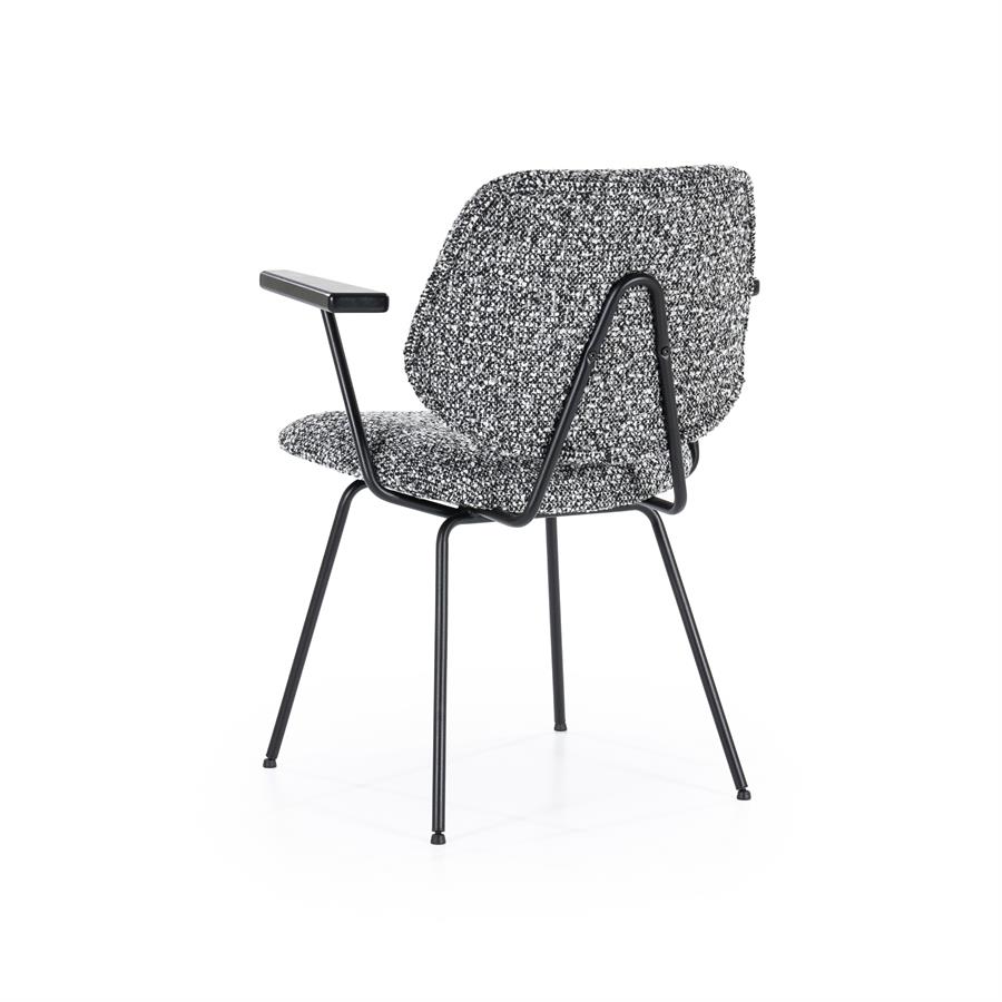 Stoel Jon met arml Maywood | Zwart